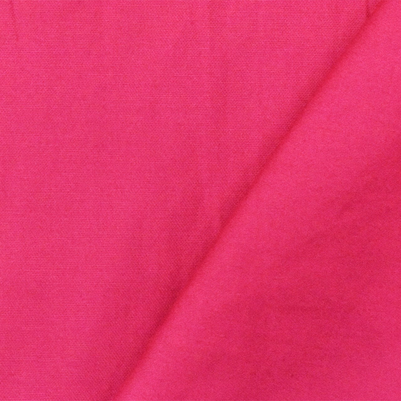 Hot Pink Cotton Solid Stretch Spandex Twill Sateen Woven Fabric By the Yard